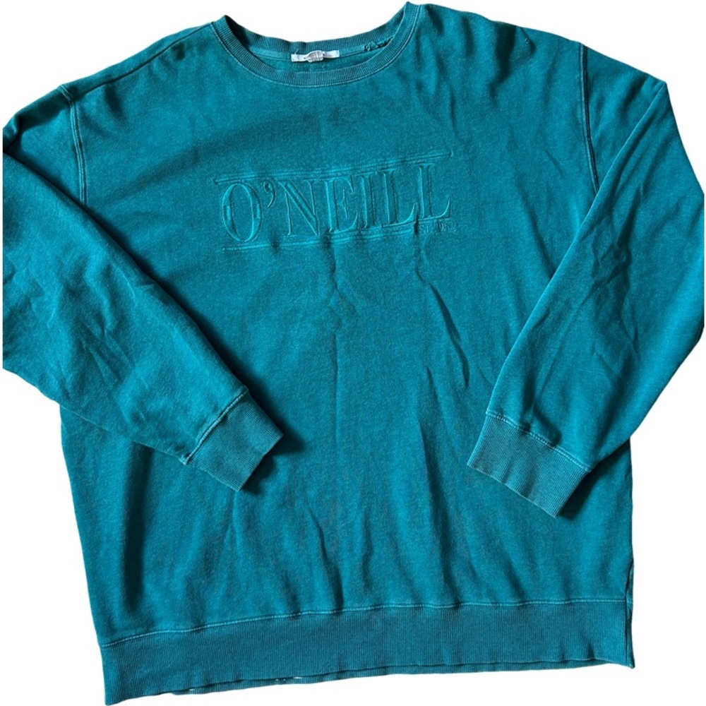 O'Neill women’s Vibrant Teal Crewneck Sweater - Picture 1 of 4